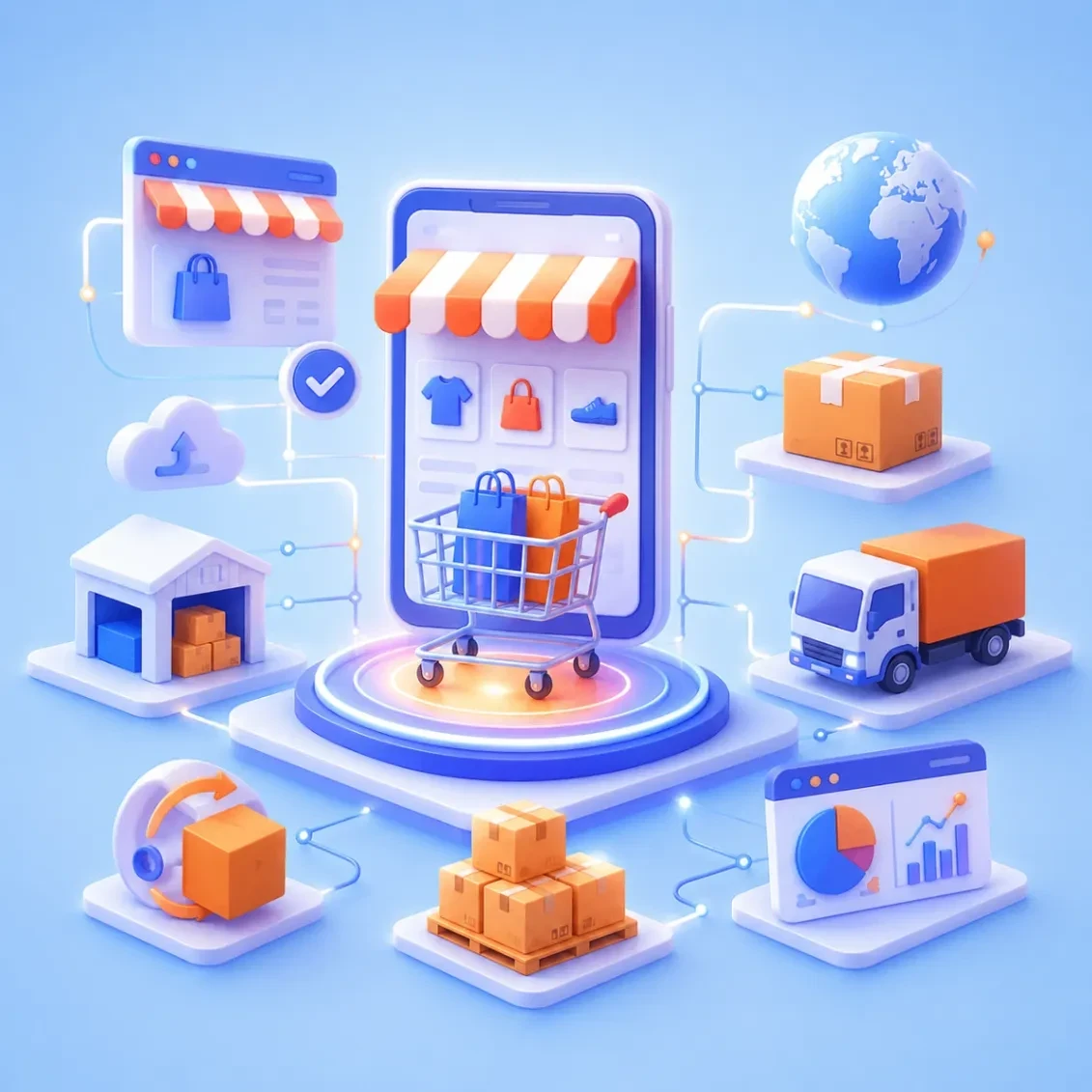أنظمة ERP للتجارة الإلكترونية